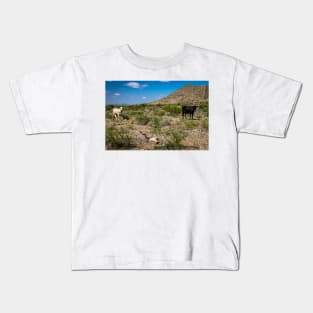 Criollo Cattle on the Open Range Kids T-Shirt